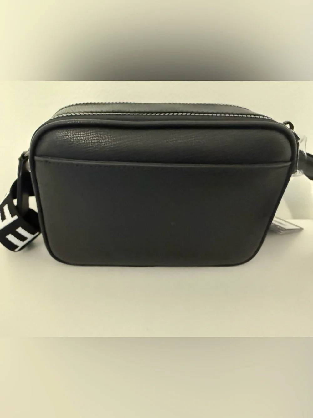Karl Lagerfeld Black Crossbody Bag with Iridescent Accent NWT